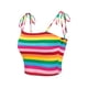 thumbnail image 5 of INSPIRAR CHIC Camiseta de tirantes de verano a rayas con lazo para mujeres 3XL Multicolor, 5 of 7