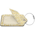 thumbnail image 2 of Disketp 2 Pcs Luggage Tag For Suitcase,Banana Leather Baggage Tag With Stainless Steel Loop Privacy Cover For Women Men Girls, 2 of 5