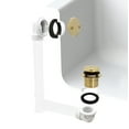 thumbnail image 3 of Westbrass 1-1/2" Tip-Toe Bathtub Drain Plumber's Pack with Two-Hole Elbow and PVC Fittings, Polished Brass, 3 of 14