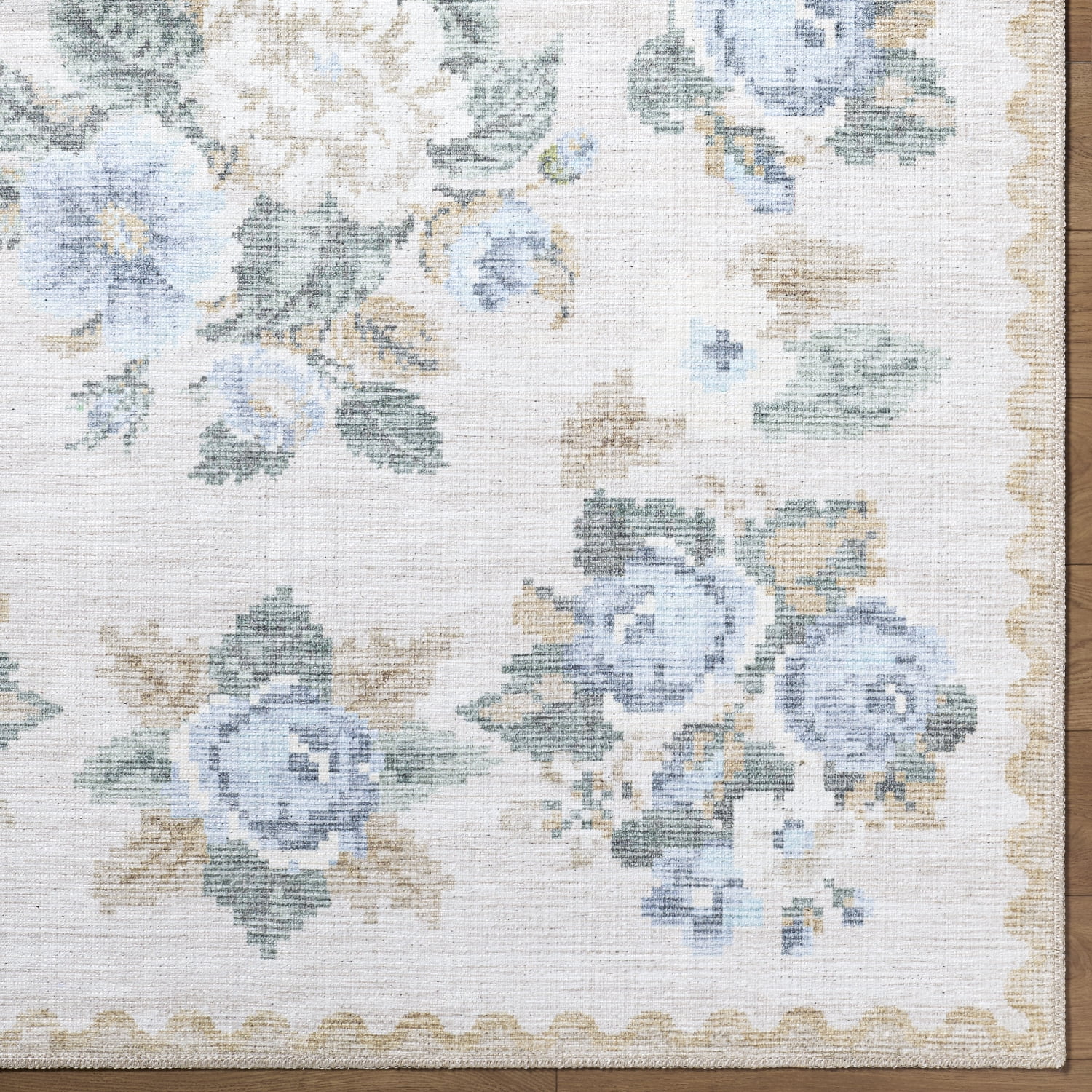 My Texas House Sage 5'3" x 7' Washable Area Rug