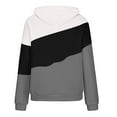 thumbnail image 6 of Fashion Pullover Hoodies for Women Trendy Plus Size Casual Solid Color-Matching Long-Sleeved Pocket Hoodie, 6 of 7