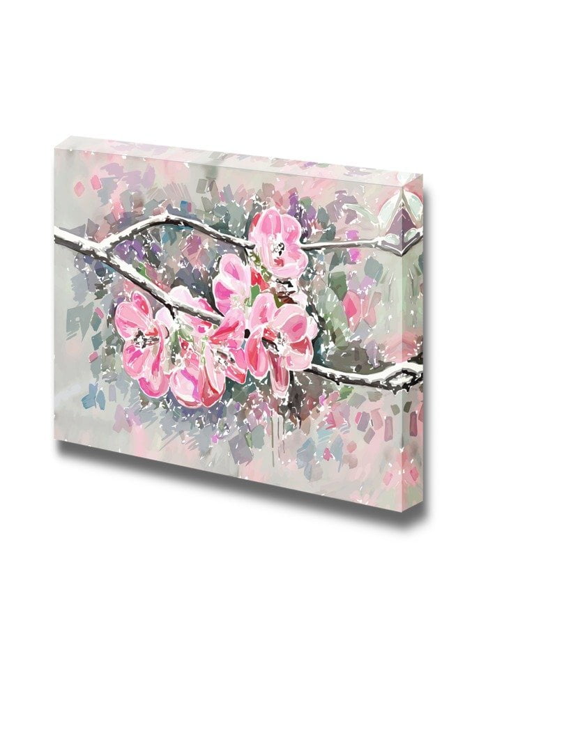 Cherry Blossom 32x48 inches Giclee Print Modern Wall Decor Canvas Art 