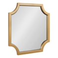 thumbnail image 1 of Kate and Laurel Hogan Framed Scallop Wall Mirror, 24x24, Gold, 1 of 15