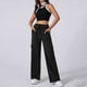 thumbnail image 2 of Pantalones deportivos de cintura alta y pierna ancha con bolsillos para mujer: pantalones joggers informales y prácticos para ropa deportiva, tejido Dacron, 2 of 5