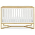 thumbnail image 4 of Delta Children Tribeca 4-in-1 Convertible Baby Crib, Greenguard Gold Certified, Bianca White w/Natural, 4 of 10