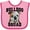 Pink and Fuchsia, variant on Inktastic Dog Bulldog Squad Boys or Girls Baby Bib