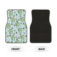 thumbnail image 2 of Naloa Cute Floral Frog Car Foot Mat Set of 4 Pieces - Universal Floor Liner Neoprene Full Set Floor Mats for Cars Trucks SUV, 2 of 7