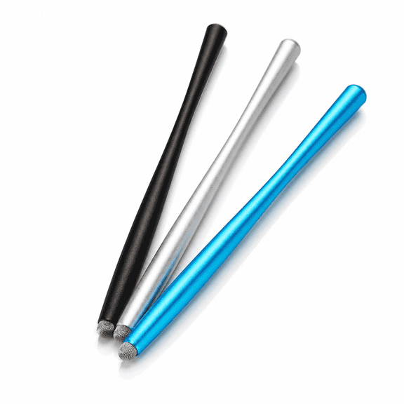 Touch Pen Tablets Smartphone Styluses,Anti-Scratch Rubber Tips,3 Count - Black,Blue,Gray