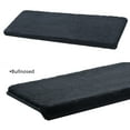 thumbnail image 3 of PURE ERA Bullnose Plush Carpet Stair Treads Cover 9.5"x30" 14pcs With 1pcs Matching Landing Mat Door Rug 24"x36"Self Adhesive Tape Free (Dark Gray), 3 of 10
