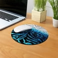 thumbnail image 5 of WIRESTER 7.88 in Round Mouse Pad with Non-Slip Rubber Base for Computers, Laptop, Office & Home - Blue Glitter With Black Blue Glitter Zebra, 5 of 5