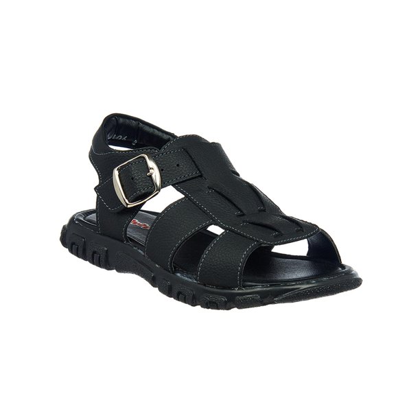 Sandalias Niños Juvenil Negro Tipo Piel Ajustable Casual negro 25 Incógnita 031B1Z