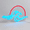 Sunset, variant on Ice Blue Cloud Neon Sign, 12x7in Dimmable LED Wall Light for Bedroom Game Room Decor