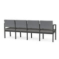 thumbnail image 5 of Lenox Fauteuil d'Attente de Réception en Acier à 4 Places / Acier Charbon / Gris / Gris, 5 of 5