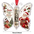 thumbnail image 3 of Christmas Cash Gift Ornament,Acrylic Butterfly-Shaped Money Holder Hanging Decor,Acrylic Holiday Money Holder Keepsake,Christmas Cash Gift Ornament for Christmas Tree, Fireplace Decoration,Red, 3 of 8