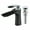 Black+Chrome-with Drain, variant on Bathroom Sink Faucet Single Handle Chrome 1 Hole Mount Body Black Vanity Mixer Tap Lavatory Bathroom Faucet with Pop Up Drain(with Overflow)