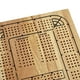 thumbnail image 3 of Tabla de cribbage WE Games para 4 jugadores de madera con pinzas de plástico, 3 of 8