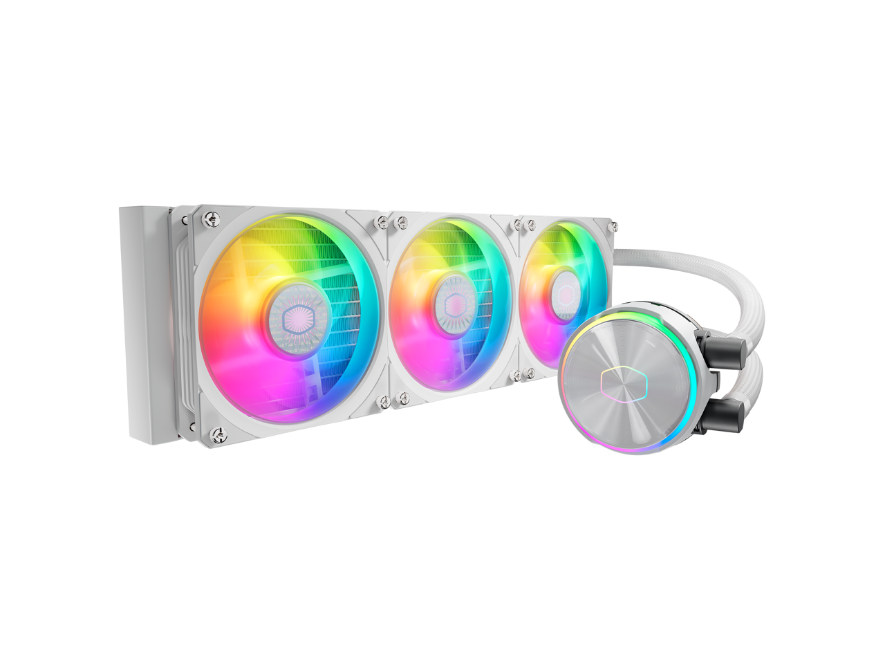 Cooler Master MasterLiquid 240L Core ARGB Close-Loop AIO Liquid Cooler Gen S Coldplate Pump 120mm PWM CryoFuze 14W/mK (White)