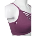 thumbnail image 5 of MixMatchy Women's Front Triple Crisscross Seamless Removable Pad Bralette, 5 of 5