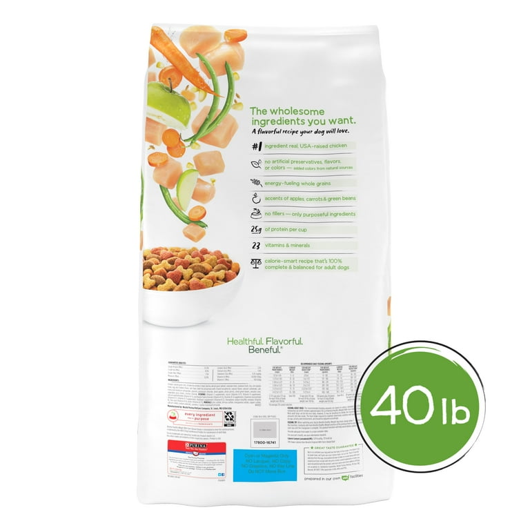 Purina Beneful High Protein Healthy Weight Dry Dog Food, Farm Raised  Chicken, 40 lb Bag - Walmart.com