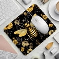 thumbnail image 2 of Bee Printed Square Desk Pad Mouse Pad Desk Mat Non-Slip Rubber Bottom – 8.3x9.8 Inch – Suitable for Office and Gaming, 2 of 6