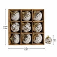 thumbnail image 3 of Boxed Christmas Tree Ornaments Gold Hanging Balls Shatterproof Heavy Duty Baubles Set for Winter Holiday Party Decorations, 3 of 4