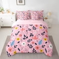 thumbnail image 2 of Castle Fairy Adults Cartoon Flowers Bedding Comforter Set,Chic Floral Full Bedding Set, 2 of 8