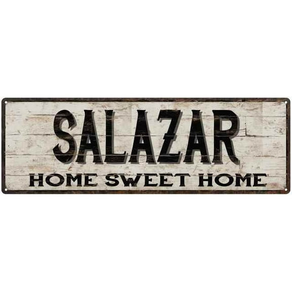 SALAZAR Rustic Home Sweet Home Sign Gift 6x18 Metal Decor 106180084240