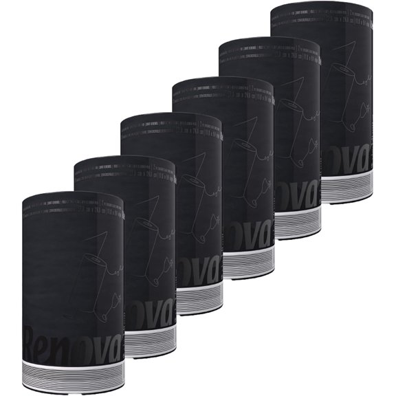 Paper Towel Jumbo Roll 2 Ply 120 Highly Absorbent Sheets Set of 3, 6 or 8 (6 Rolls, Black)