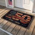 thumbnail image 3 of USA 250th Anniversary Doormat, Patriotic Vintage Front Door Mat with Red White Blue Design, Non-Slip Dirt Trapper for Entryway, 3 of 6
