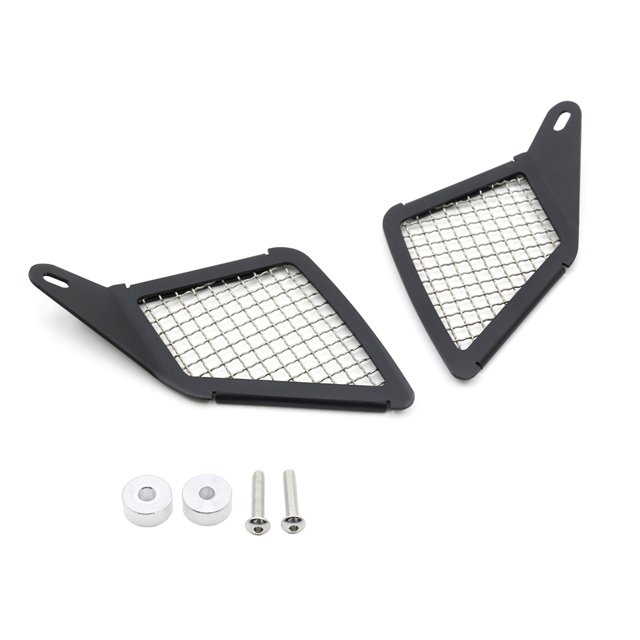 Pour BMW R1200GS LC R1200 GS R 1200 2013-2017 Prise d'Air Paire de Protection pour Entrée de Moto Capuchon Noir Aluminium