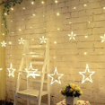 thumbnail image 5 of Led Stars Christmas Hanging Curtain Lights String Xmas Home Party Home Dec Ye, 5 of 5