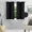 BLACK, variant on Gorgeous Home Linen Insulate Blackout Orange Grommet ight Blue Winds 28" WaLight Blockinge28" Wide x 54BlackouEach t 3 Set6" Long 2pc