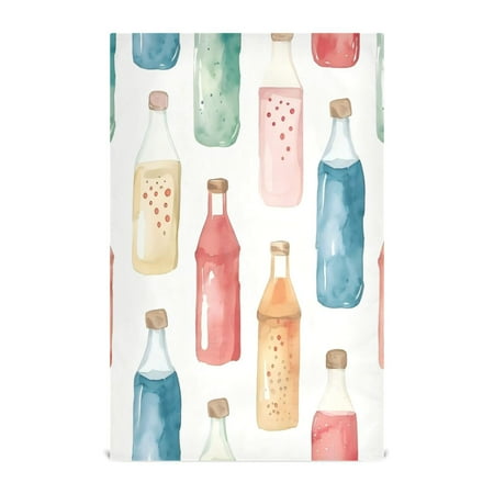 

Kitchen Towel 28x18 Inches x4，Plate Towel Decorative Towel Napkin Tea Towel Tea Towels For Kitchen Dish Cloths & Dish Towels Cartoon Soda Bottle
