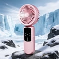 thumbnail image 3 of ICQOVD Desktop Fan Handheld Rechargeable Mini Fan 3 Speed Usb Small Fan Hands-Free Portable Cooling for Summer Outdoor Work, 3 of 7