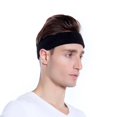 thumbnail image 5 of BEACE Bandas para el sudor Diadema deportiva para hombres y mujeres - Banda para el sudor de tela de rizo de algodón atlético que absorbe la humedad para tenis, baloncesto, correr, gimnasio, hacer eje, 5 of 5
