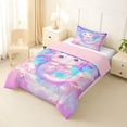 thumbnail image 2 of Erosebridal Cute Animals Axolotl Twin Comforter Sets,Kawaii Rainbow Stars Bedding Set For Girls Kids, Reversible 2 Pieces, 2 of 7