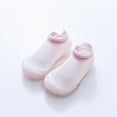 thumbnail image 2 of Siilsaa Baby Walking Shoes First Walker Shoes Crib Walking Sock Shoes Breathable Non-Slip Sneakers Pink,6.5, 2 of 7