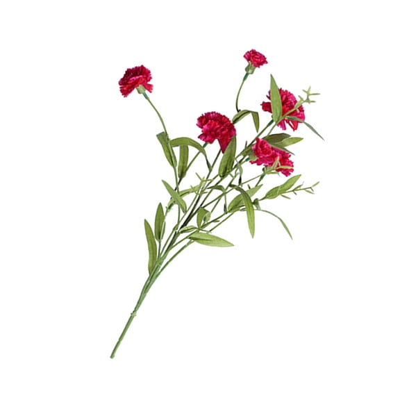 CATIEBYE Premium Faux Carnation Bouquet Artificial Flowers in Rosy Color for Party, Home, Wedding, and Event Decoration