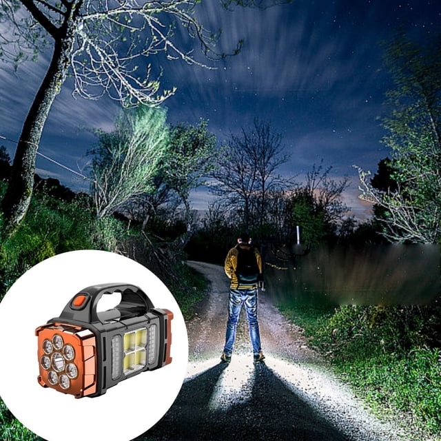 BotaniNest Portable Solar Powered Function Hand With USB Charging Light Modes For Outdoor Camping Emergency And Power Outage Situations Featuring Bright And Long Lasting Battery Life