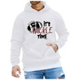 thumbnail image 1 of toraway Men's Mens Chandail à Manches Courtes Sweatshirts Col Rond Mode Sports Imprimé Manches Longues Pull Texturé Décontracté TTTG, 1 of 4