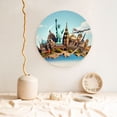 thumbnail image 5 of Sikiie Iconic Global Landmarks Bone China Decorative Plate Personality Ceramic Dinner Plate Crafts Decorative Ceramic Decorative Plate -8in, 5 of 6