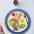 thumbnail image 7 of Round Placemats Heat Resistant Washable Non-Slip Woven Braided Table Mats Cotton Polyester Circle Insulated Place Mats for Dining Table Kitchen & Home Decor, 1Pc, Non-Slip & Reusable(White,14x14"), 7 of 7