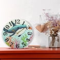 thumbnail image 6 of Whale Waterweed Fish 10 inch Wall Clocks Non Ticking Easy to Read Battery Decorative for Home Bathroom Kitchen Bedroom Living Room, 6 of 8