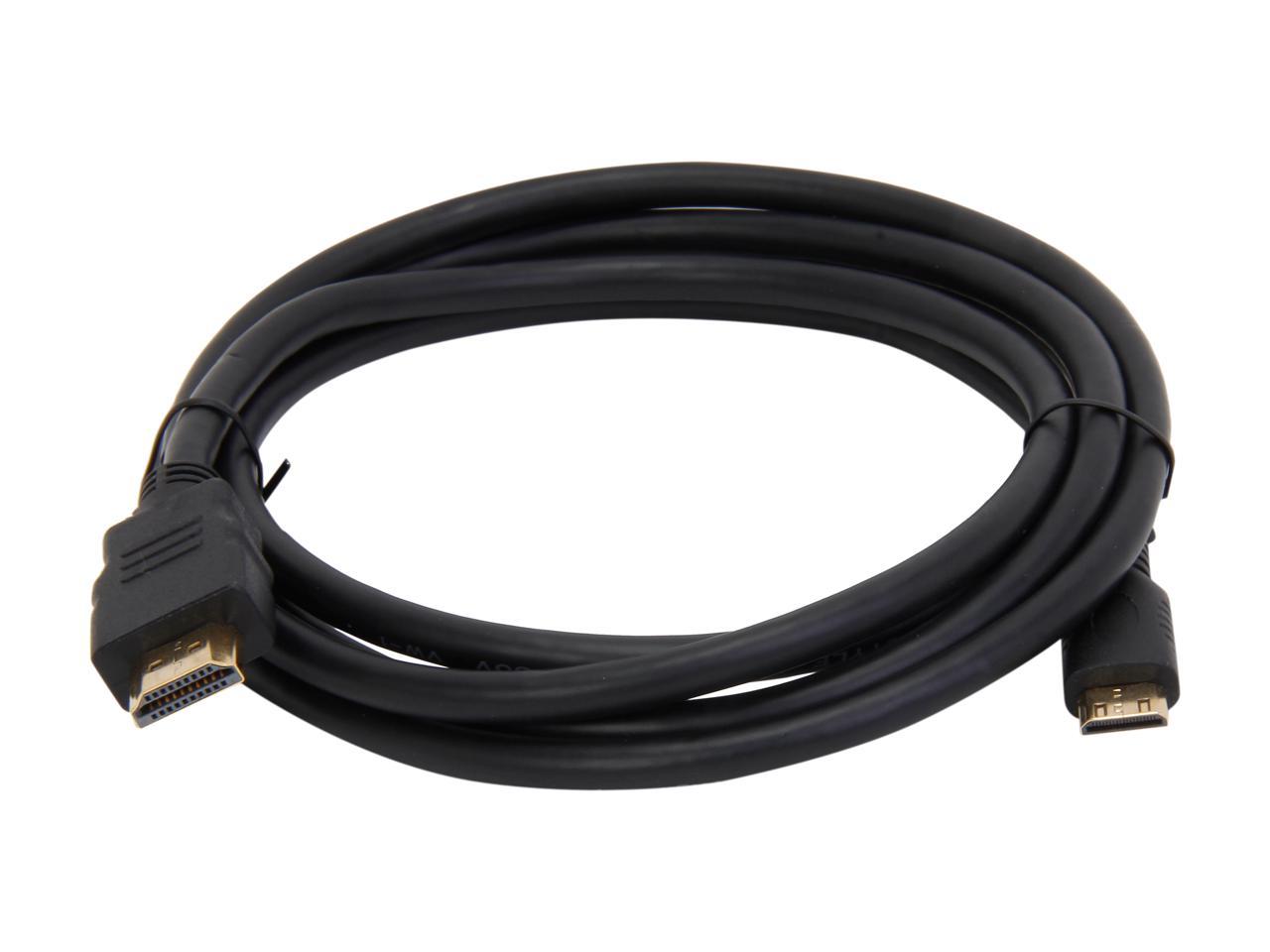 StarTech.com HDMIACMM6 6 ft. Black HDMI to Mini HDMI HDMI to Mini HDMI Cable for Digital Video Male to Male - image 2 of 3