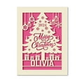 thumbnail image 6 of Personalized Christmas Card with Envelope Paper Cut Xmas Tree Greeting Card Customized Any Name, 6 of 6