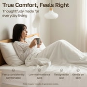 California Design Den Full Size Sheet Set - 400 Thread Count 100% Cotton, Soft Sateen Sheet Set, Durable Bedding with Deep Pockets - White