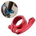 thumbnail image 3 of Abrazadera de tija de sillín de bicicleta de liberación rápida para tija de sillín de 33,9 mm de aleación de aluminio anodizado rojo, 3 of 9