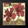 thumbnail image 2 of Goldberger, Jennifer 12x12 Black Modern Framed Museum Art Print Titled - Cropped Sophisticated Hibiscus II, 2 of 5