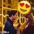 thumbnail image 5 of PMU Valentine’s Day Round-Flat Emoticon Heart Eyes 18 Inch Mylar-Foil Balloon Valentine's Day, Proposal, Special Events, Photo Props Party Decoration and Accessories (10/Pkg) Pkg/1, 5 of 8