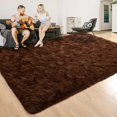thumbnail image 1 of Alfombra esponjosa ISEAU Soft Shaggy para habitación infantil, marrón, 160 x 240 cm, 1 of 9
